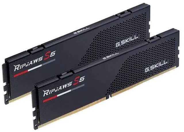 Alt view image 2 of 5 - G.SKILL Ripjaws S5 Series (Intel XMP 3.0) DDR5 RAM 64GB (2x32GB) 6000MT/s CL30-40-40-96 1.40V Desktop Computer Memory UDIMM - Matte Black (F5-6000J3040G32GX2-RS5K)