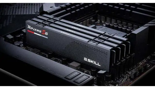Alt view image 5 of 5 - G.SKILL Ripjaws S5 Series (Intel XMP 3.0) DDR5 RAM 64GB (2x32GB) 6000MT/s CL30-40-40-96 1.40V Desktop Computer Memory UDIMM - Matte Black (F5-6000J3040G32GX2-RS5K)