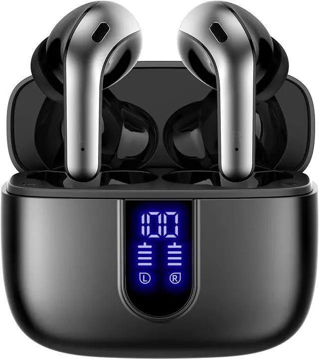 Main image of TAGRY Bluetooth Headphones True Wireless Earbuds 60H Playback LED Power Display Earphones with Wireless Charging Case IPX5 Waterproof in-Ear Ear buds with Mic for TV Smart Phone Laptop Computer Sports