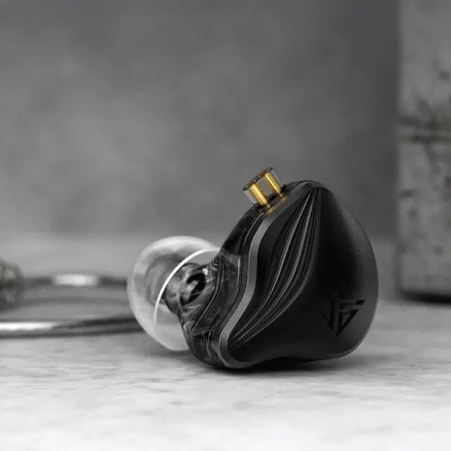 Alt view image 3 of 5 - KZ ZEX Earbuds 1 electrostatic + 1 Dynamic Earphone in Ear Monitor Headphone with Detachable Cables Suitable for Audio Engineer, Musician (Black, with Mic)