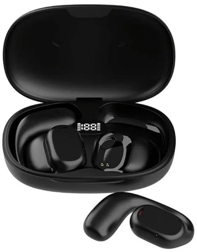 Main image of Open Ear Headphones Wireless Bluetooth Air Bone Conduction Headphones Head Set with Mic Bone Conduction Earbuds Headset Bone Conducting Earphones Ear Buds Workout Over the Ear Earbuds with Earhooks