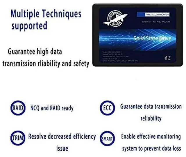 Alt view image 5 of 5 - Dogfish 4TB 2.5" Internal SSD, 3D NAND Solid State Drive, SATA III 6Gb/s 2.5 inch 7mm (0.28), Read up to 550MB/s - (2.5 4TB)