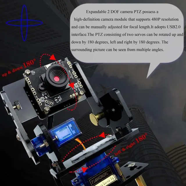 Alt view image 5 of 5 - Yahboom AI Robot Kit Tank Chassis for Raspberry Pi 4B Camera Starter Kit Python Programmable Electronic Science Project DIY for Adult Smart Car Robotics for 16+(with Pi 4B-4GB)