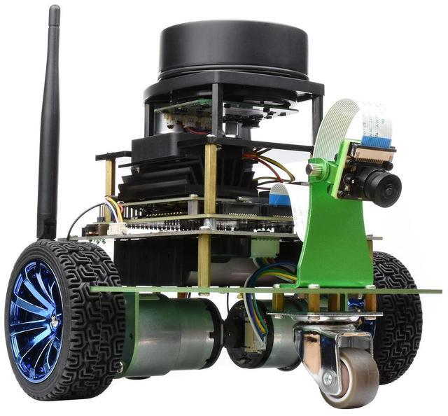 Main image of Waveshare JetBot Professional Version ROS AI Kit Compatible with The NVIDIA Jetbot Open-Source Project Program AI Robot Lidar Mapping Vision Processing RP2040 Microcontroller Accessories Only
