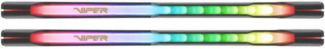 Alt view image 3 of 5 - Patriot Viper Steel RGB DDR4 RAM 16GB (2X8GB) 3600MT/s CL18 1.35v UDIMM Desktop Gaming Memory Kit Compatible with XMP - PVSR416G360C8K