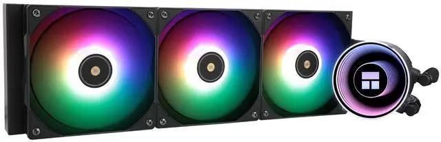 Main image of Thermalright Frozen Notte 360 Black ARGB V2 Water Cooling CPU Cooler, 360 Black CPU Cooler Specifications, 3×120mm PWM Fans, S-FDB Bearings, Suitable for AMD/AM4, Intel LGA 1700/1150/1151/1200/2011
