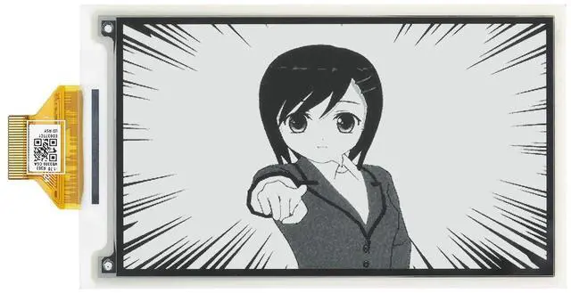 Alt view image 5 of 5 - Waveshare 3.7inch E-Paper E-Ink Raw Display Compatible with Raspberry Pi 4B/3B+/3B/2B/B+/A+/Zero/Zero W/WH/Zero 2W Series Boards 480×280 Pixels 4 Grey Scales Supports Partial Refresh