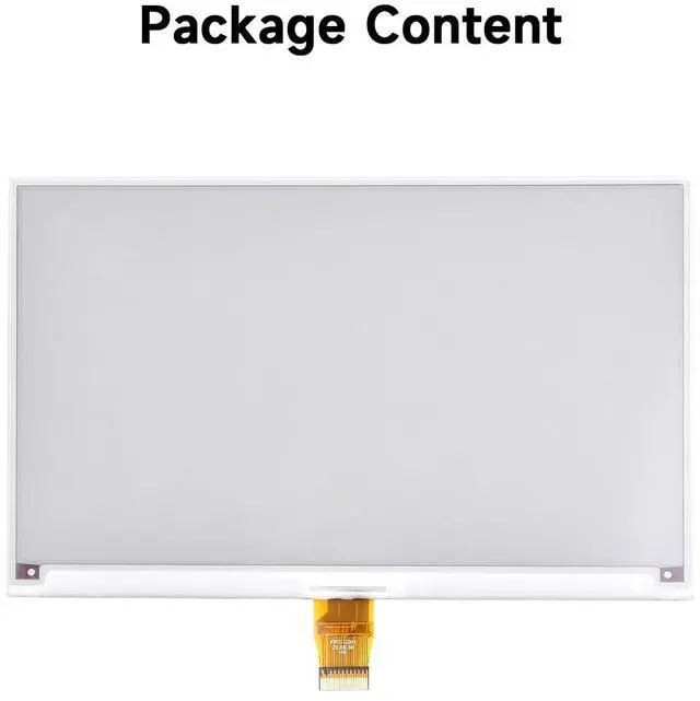 Alt view image 2 of 5 - Waveshare 7.5inch E-Paper E-Ink Raw Display Compatible with Raspberry Pi 4B/3B+/3B/2B/B+/A+/Zero/Zero W/WH/Zero 2W Series Boards 800×480 Pixels Three-Color with SPI Interface Without PCB