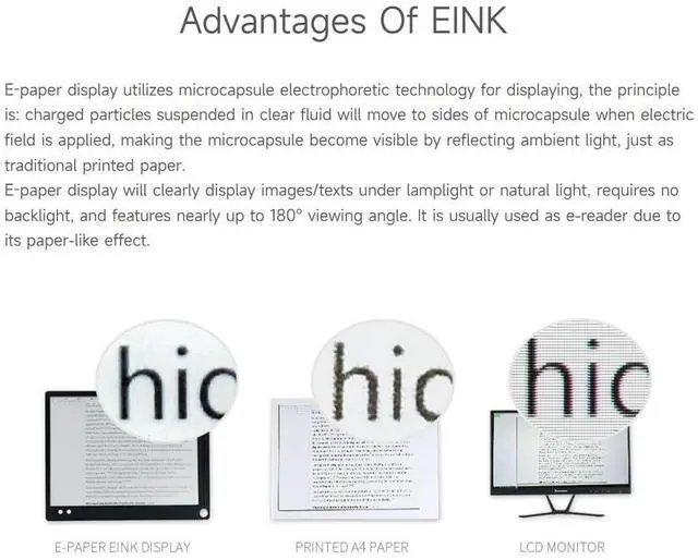 Alt view image 5 of 5 - Waveshare 7.5inch E-Paper E-Ink Raw Display Compatible with Raspberry Pi 4B/3B+/3B/2B/B+/A+/Zero/Zero W/WH/Zero 2W Series Boards 800×480 Pixels Three-Color with SPI Interface Without PCB