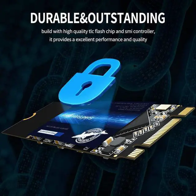 Alt view image 3 of 5 - Dogfish M.2 SSD 512GB 3D NAND TLC SATA III 6 Gb/s, M.2 (2260mm) Internal Solid State Drive - Compatible with Desktop PC Laptop (M.2 2260 512GB)