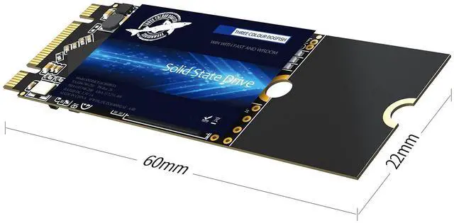 Alt view image 2 of 5 - Dogfish M.2 SSD 512GB 3D NAND TLC SATA III 6 Gb/s, M.2 (2260mm) Internal Solid State Drive - Compatible with Desktop PC Laptop (M.2 2260 512GB)