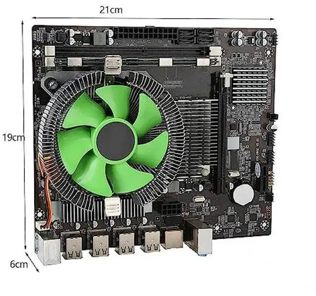 Alt view image 4 of 5 - X58 Desk Top PC Motherboard Set X5650 CPU 8G Memory Main Board Set