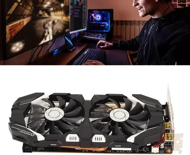 Alt view image 2 of 5 - Zopsc GTX 1060 GDDR5 Dual Fan Desktop Graphics Card - 4K HDR, 8008MHz for GTX 1060 6GB, 5GB, 3GB