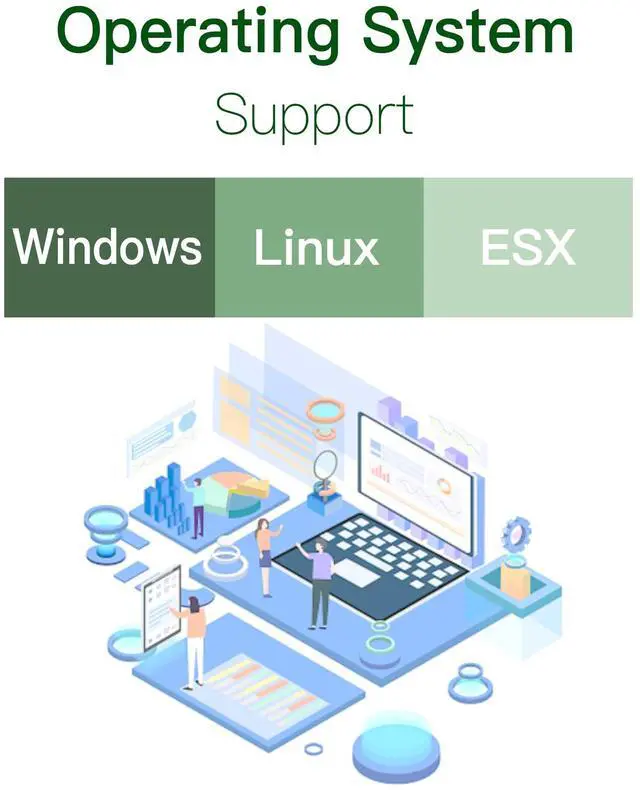 Alt view image 5 of 5 - XZSNET 10G Network Card with Intel X540 Chip, 10GB PCI-E NIC Compare to Intel X540-T2, Dual RJ45 Port PCI Express X8 Ethernet Adapter Support Windows/Windows Server/Linux/Freebsd/VMware ESXi