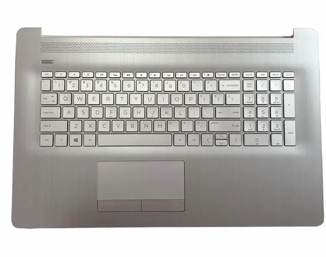 Main image of wzqrps Replacement for HP 17T-by 17Z-CA 17-by 17-CA 17-BY0063cl 17-BY0021 Laptop Upper Case Palmrest Backlit ODD Keyboard PTP Touchpad Assembly Part L92783-001 Silver