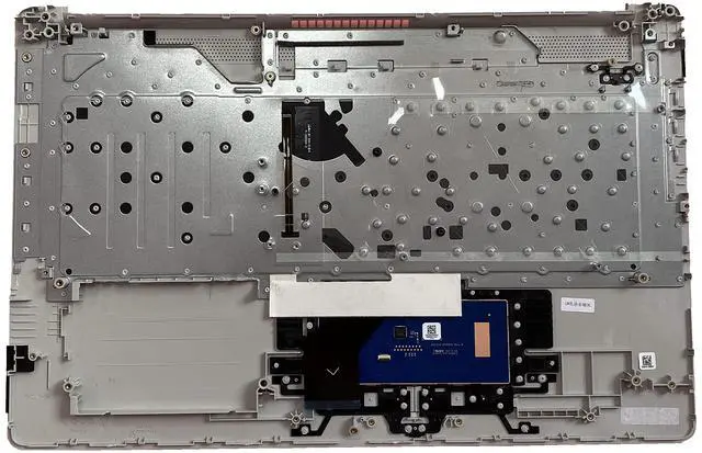 Alt view image 2 of 5 - wzqrps Replacement for HP 17T-by 17Z-CA 17-by 17-CA 17-BY0063cl 17-BY0021 Laptop Upper Case Palmrest Backlit ODD Keyboard PTP Touchpad Assembly Part L92783-001 Silver