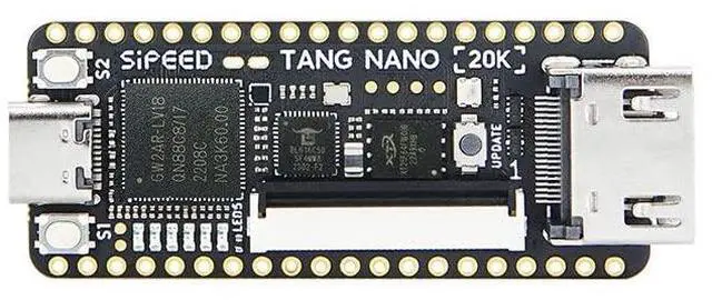 Alt view image 3 of 5 - Sipeed Tang Nano 20K GW2AR-18 FPGA Single Board Computer, Open Source RISCV Linux Retro Game Console, Onboard 64Mbits SDRAM BL616 Debugger, Support Multiple Display Outputs NES Emulator