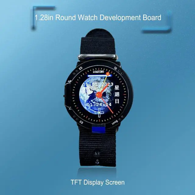 Alt view image 4 of 5 - TFT Watch Programmable Development Module 1.28in TFT Display 264KB Wearable DIY Watch Development Board Smartwatch Development Board for RP2040 Microcontroller