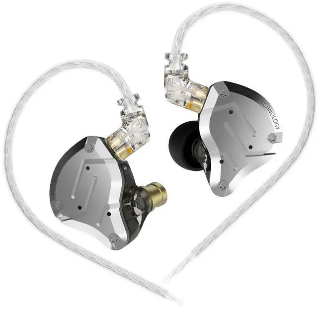 Main image of KZ ZS10 Pro in Ear Monitor, IEM Earbuds Headphone, Gaming Earbuds with 4BA and 1DD Drivers, KZ HiFi IEM Earphone Upgraded ZS10 with Detachable 0.75mm 2 Pin 6N OFC Cable (Black No Mic)