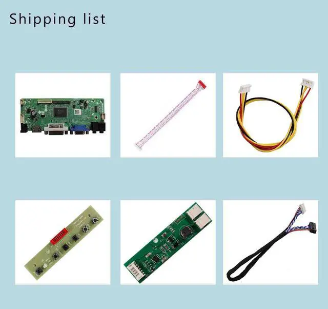 Alt view image 5 of 5 - VSDISPLAY DVI VGA Audio LCD Controller Board Work for 14.9inch 1280x390 LTA149B780F 30 PIN LVDS Interface 2CCFL Backlight LCD Screen