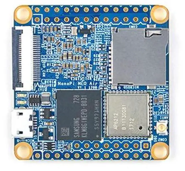 Alt view image 4 of 5 - NanoPi NEO Air Open Source Quad-core Cortex-A7 1.2GHz Allwinner H3 Single Board Computer DDR3 WiFi & Bluetooth 4.0 Run Ubuntu Core and U-Boot(512MB RAM+8GB eMMC)