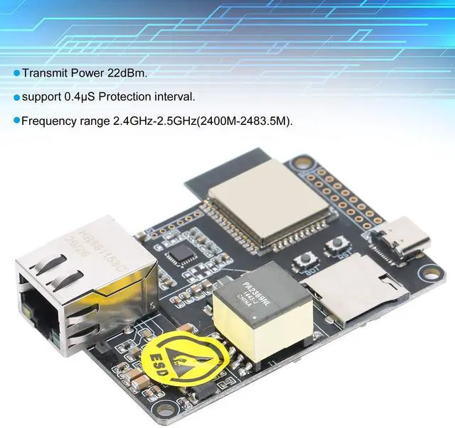 Alt view image 2 of 5 - Ethernet Adapter Hardware, Ethernet Adapter, T Internet POE ESP32 Ethernet Adapter Expansion Board, LAN8720A Chip Ethernet Adapter Expansion Card, for Printed Circuit Board