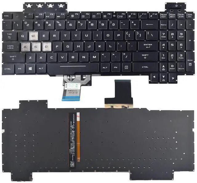Main image of SUNMALL Replacement Keyboard Compatible with Asus TUF Gaming FX505 FX505DD FX505DV FX505DU FX505DY FX505GD FX505GE FX505GM FX505GT TUF705DD TUF705DT TUF705DUFX86 Serie RGB Backlight