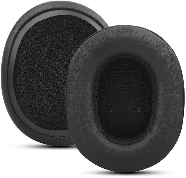 Alt view image 2 of 5 - Gvoears Replacement Ear Pads Cushions for Skullcandy Crusher Wireless, Crusher ANC/EVO, Hesh ANC/EVO, Hesh 3 Wireless, Walnut Wood Headphone Holder for Desk, Dual Headphones Stand with Great Stablity