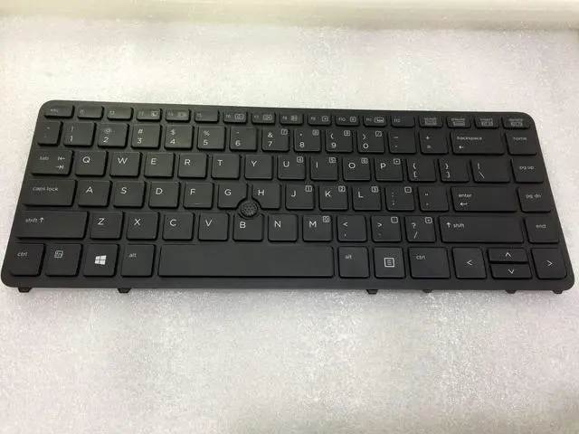 Alt view image 2 of 3 - SOUTHERNINTL Repalcement for HP EliteBook 740 750 840 850 G1 G2 ZBook 14 US Keyboard with Black Frame & Mouse Point Backlight 736654-001 731179-001