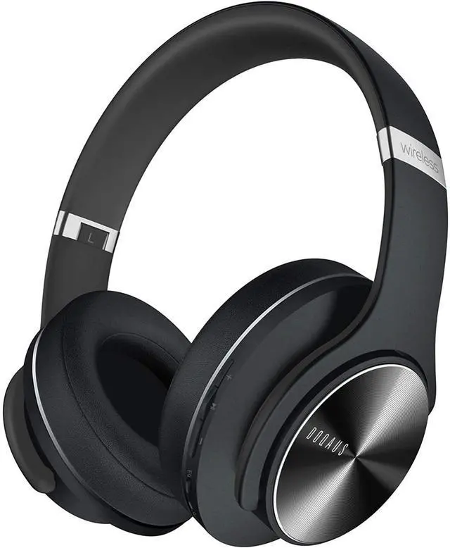 Main image of DOQAUS Bluetooth Headphones Over Ear, 90H Playtime Wireless, 3 EQ Modes, HiFi Audio & Deep Bass, ENC Noise Isolating Mic, Soft Earpads for Phone/PC