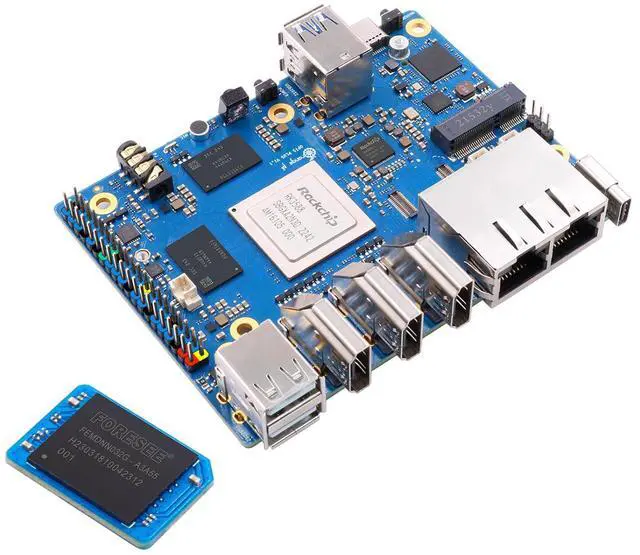 Main image of Orange Pi 5 Plus 8GB with 64GB eMMC Rockchip RK3588 8-Core 64-Bit Single Board Computer with 64GB eMMC Module, Development Board Run Orange Pi/Ubuntu/Debian/Android 12 OS (Pi 5 Plus 8G+64G eMMC)