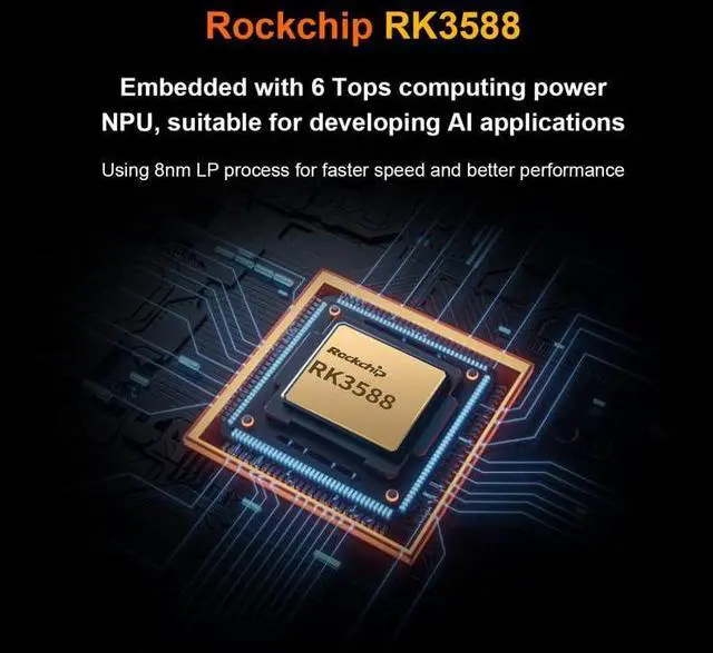 Alt view image 5 of 5 - Orange Pi 5 Plus 8GB with 64GB eMMC Rockchip RK3588 8-Core 64-Bit Single Board Computer with 64GB eMMC Module, Development Board Run Orange Pi/Ubuntu/Debian/Android 12 OS (Pi 5 Plus 8G+64G eMMC)