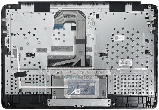 Alt view image 2 of 5 - Partsatoz Laptop Palmrest Upper Case Top Cover with US Non-Backlit Keyboard and Touchpad Assembly Replacement C Cover for HP Chromebook 14 G7 TPN-Q255 M47207-001 - Black
