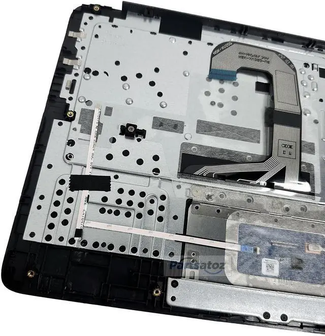 Alt view image 5 of 5 - Partsatoz Laptop Palmrest Upper Case Top Cover with US Non-Backlit Keyboard and Touchpad Assembly Replacement C Cover for HP Chromebook 14 G7 TPN-Q255 M47207-001 - Black