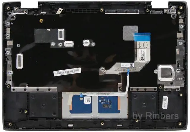 Alt view image 2 of 5 - Rinbers Laptop Palmrest Upper Case Top Cover with US Keyboard Touchpad Assembly Replacement for Lenovo 100e Chromebook 2nd Gen AST 82CD 5CB0Z21474 (NOT for Intel Version 81MA or MTK Version 81QB)
