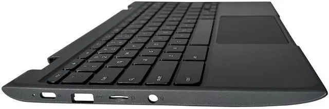 Alt view image 3 of 5 - Rinbers Laptop Palmrest Upper Case Top Cover with US Keyboard Touchpad Assembly Replacement for Lenovo 100e Chromebook 2nd Gen AST 82CD 5CB0Z21474 (NOT for Intel Version 81MA or MTK Version 81QB)