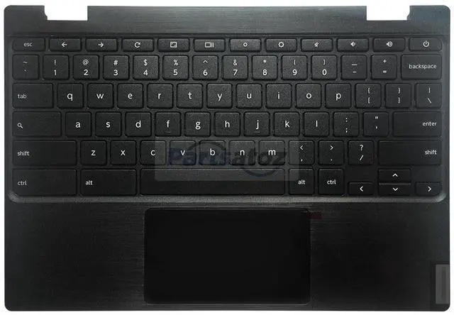 Main image of Rinbers Laptop Palmrest Upper Case with US Keyboard and Touchpad Assembly Replacement for Lenovo Chromebook 11 100e 2nd Gen MTK 81QB 5CB0X55485 5CB0U26489