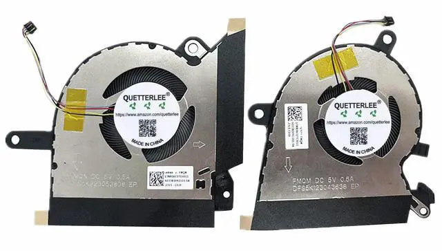 Main image of QUETTERLEE Replacement New CPU+GPU Cooling Fan for ASUS ROG Flow X13 GV301 GV301Q GV301QC GV301QE GV301QH Series DFS5K123043638 FMQM DFS5K223052838 FMQN DC5V 0.5A Fan