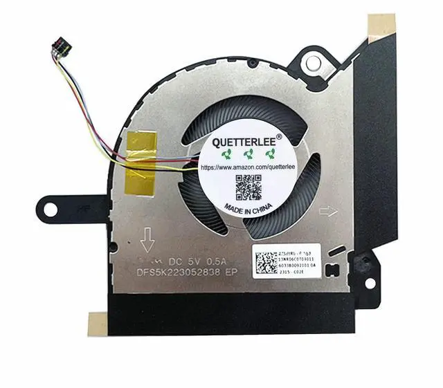 Alt view image 4 of 4 - QUETTERLEE Replacement New CPU+GPU Cooling Fan for ASUS ROG Flow X13 GV301 GV301Q GV301QC GV301QE GV301QH Series DFS5K123043638 FMQM DFS5K223052838 FMQN DC5V 0.5A Fan