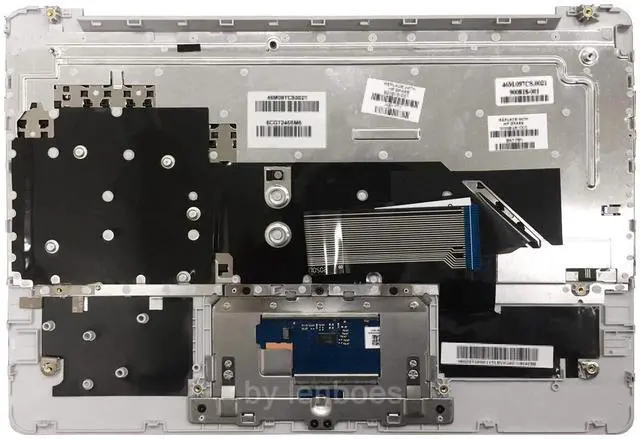 Alt view image 2 of 5 - Rinbers for HP Chromebook 11 G5 Silver Palmrest Upper Case with Keyboard and Touchpad Assembly Replacement Part 900818-001 855623-001 (NOT for HP Chromebook 11 G5 EE Black)