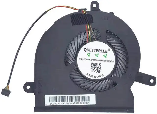 Main image of QUETTERLEE Replacement New Laptop CPU Cooling Fan for Lenovo Legion 14-isk 15-ISK Y41 Y51 Rescuer 14 Rescuer 15 Series EG75080S1-C040-S9A DC28000CSS0 DC28000CXS0 DC5V 2.25W Fan