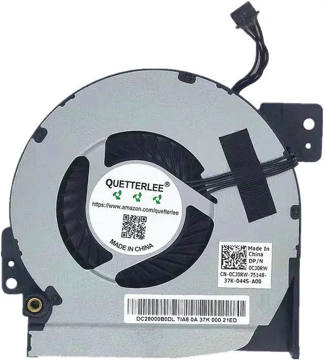 Main image of QUETTERLEE Replacement New Laptop GPU Cooling Fan for DELL M5700 M6700 P22F Series 0CJ0RW KSB0605HC-BK54 DC28000B0DL DC28000B0SL DC5V 0.45A Fan