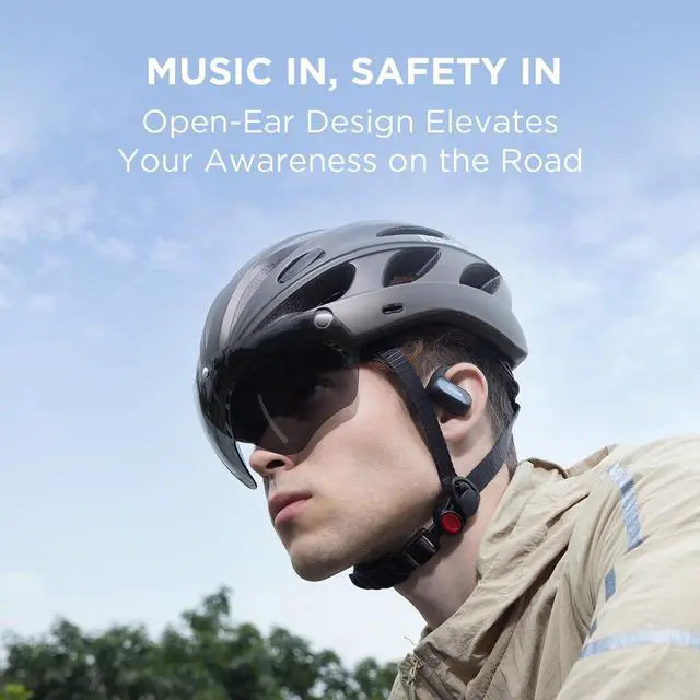 Alt view image 2 of 5 - 1MORE Fit SE S30 Open Ear Headphones, Wireless Bluetooth Headphones with 4 Microphones for Clear Calls, Sports Earbuds Split Design with Earhooks, IPX5, 30-Hour Playtime, 5.3, Black (EF606)