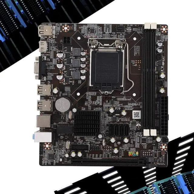 Main image of Desktop Motherboard for Intel H81, CPU for Intel LAG 1150 2DDR3 1600/1333/1066Mhz Memory 1PCI E×16 Motherboard with SATA 2.0 USB 2.0 Support VGA& Output