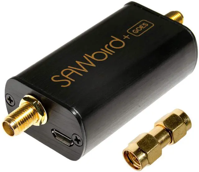 Main image of NooElec SAWbird+ GOES - Premium Saw Filter & Cascaded Ultra-Low Noise LNA Module for NOAA (GOES/LRIT/HRIT/HRPT) Applications. 1688MHz Center Frequency