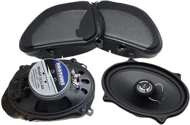 Alt view image 2 of 5 - Hogtunes 225 RG KIT-AA with 225 Watts RMS Amplifier & 5"x7" Front Speakers (2 Pack), Fits 1998-2013 Harley-Davidson Road Glide Models