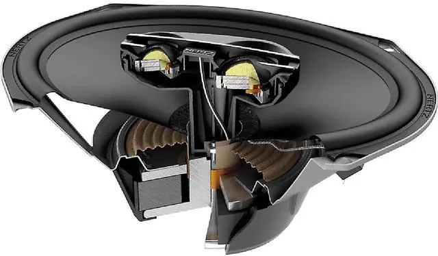 Alt view image 5 of 5 - Hertz Cento Pro Series CPX-690 6x9 Three-Way Coaxial Speakers with Grilles