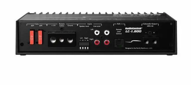 Alt view image 4 of 5 - AudioControl LC-1.800 High-Power Monoblock 800 Watts Car Audio Subwoofer Amplifier with Accubass, Subsonic Filter