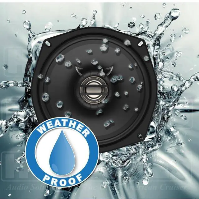 Alt view image 5 of 5 - Hogtunes 225 SG KIT-AA with 225 Watts RMS Amplifier & 5.25" Front Speakers (2 Pack), Fits 1998-2013 Harley-Davidson Motorcycles