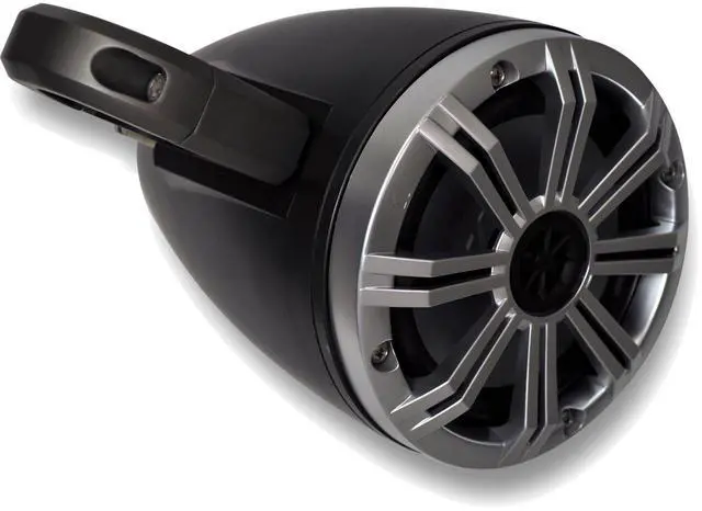 Alt view image 3 of 5 - KICKER Black Wake Tower System Silver 6.5" Marine Speakers (Pair)